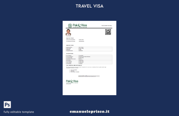 stile verificato Pakistan e visto in modello Word e Pdf